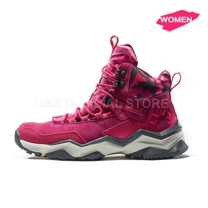 Meihong shoes Women RAX мужские водонепроницаемые треккинговые ботинки из натуральной кожи для горного туризма Мужские дышащие треккинговые ботинки мужские альпинистские ботинки - Цвет: Meihong shoes Women