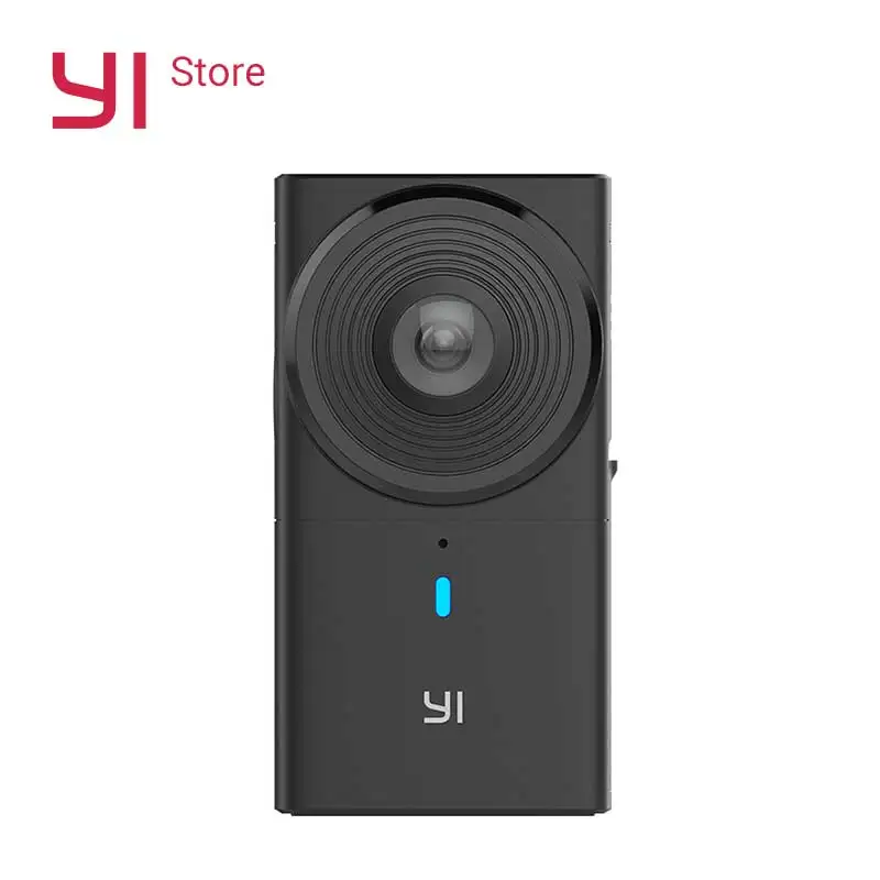 YI 360 Камера VR Cam 220 градусов с двумя объективами 5 7 K/30fps погружения Транслируй