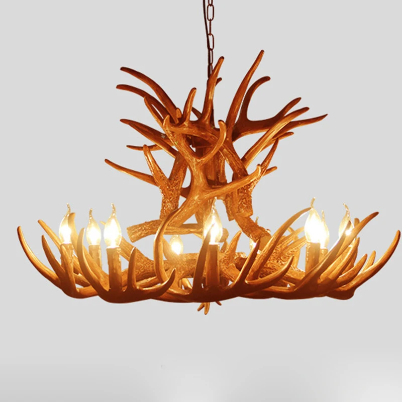 

Industrial Wind Antler Chandelier 12 15 18 Heads LED Lamps Clothing Store Restaurant Living Room Decoration Chandelier PA0409