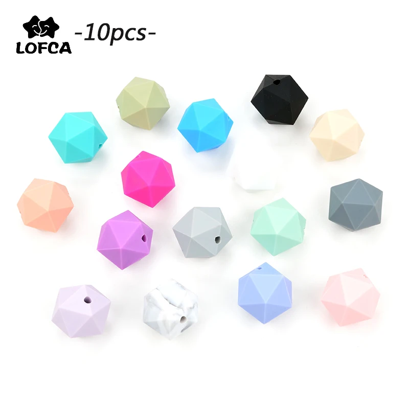Силиконовые бусины грызунки LOFCA 10 шт./лот силиконовые без BPA детские игрушки из