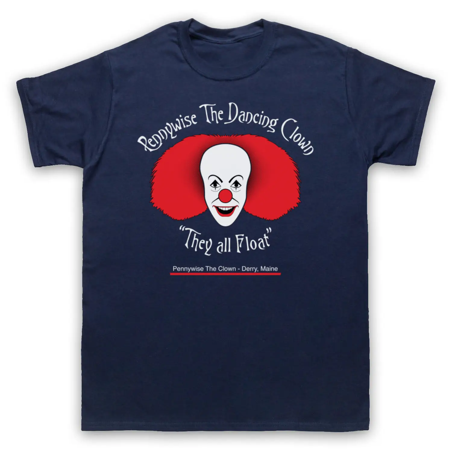 Mens Short Sleeve Tees IT PENNYWISE THE DANCING CLOWN UNOFFICIAL KING T-SHIRT MENS | Мужская одежда