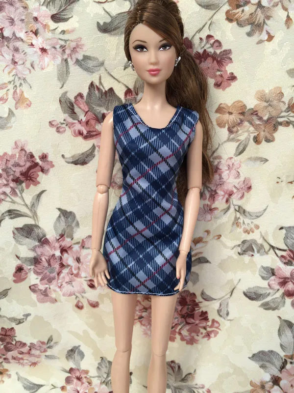 Синее платье хорошего качества для кукол BB 1:6 BBI508|dress for dolls|doll dressdress doll |