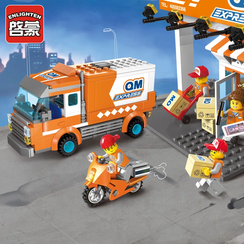 Серии ENLIGHTEN City Express автомобильный строительных блоков в форме миньона Джорджа из