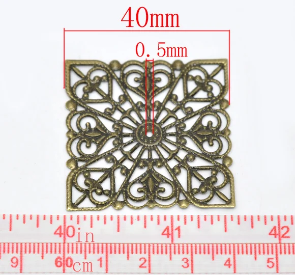 DoreenBeads 50 соединители 40 мм (B14202) yiwu|wraps connector|filigree wrap connectorfiligree wraps |