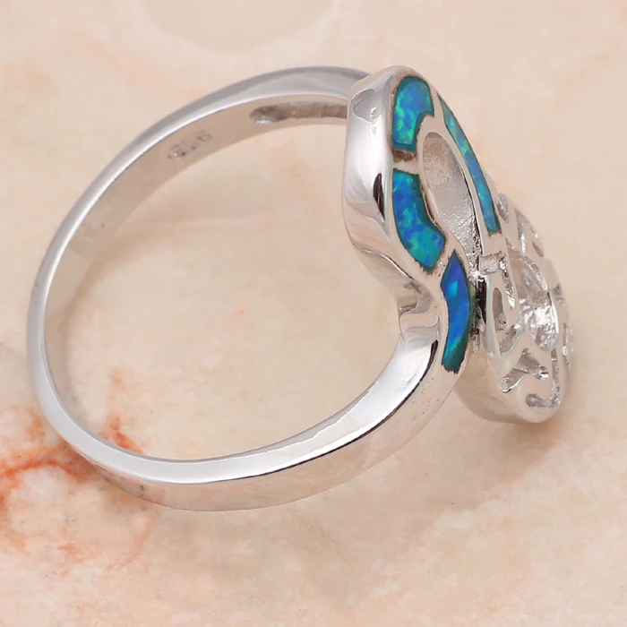 Роскошные кольца оптом розница классическое серебряное кольцо с голубым