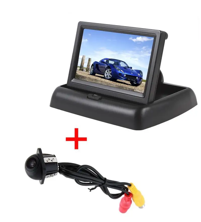 XYCING 4 3 дюймовый автомобильный монитор TFT LCD заднего вида парковочный RVC_205 + E318
