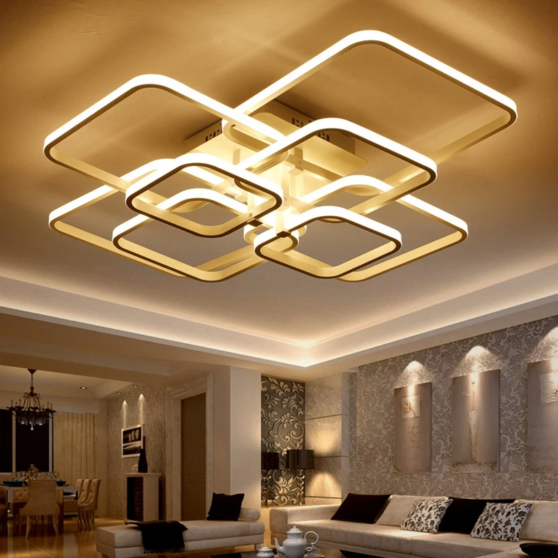 LukLoy Modern Living Room Lamp LED Ceiling Minimalist Creative Personality Hall Lighting Bedroom Combination | Освещение