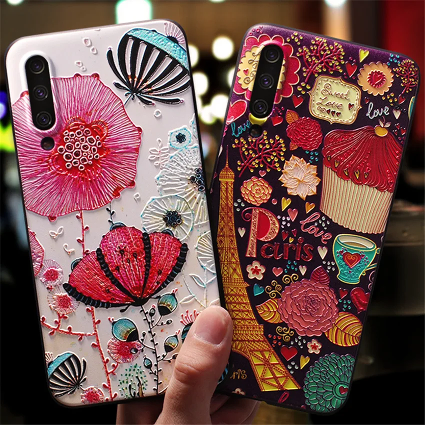 Для Xiaomi Mi 9 чехол силиконовый для 3D милый мультфильм мягкий TPU задняя крышка