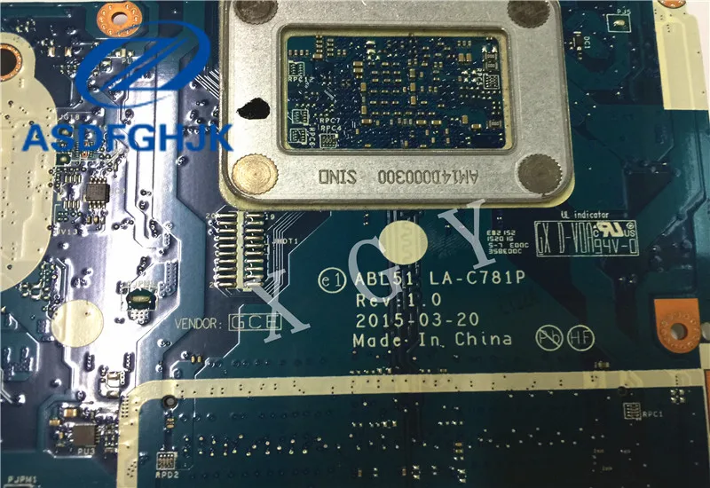 Материнская плата для ноутбука HP 15 AF материнская ABL51 LA C781P 813969 501 DDR3 интеграция 100%