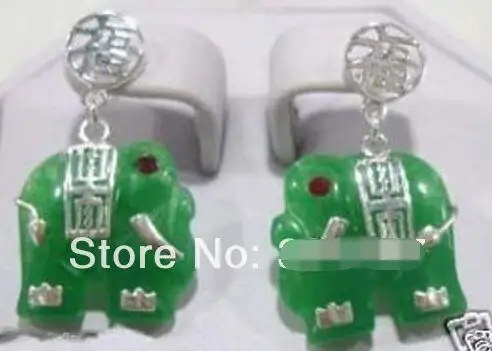 

Изысканный новый стиль Серебряный слон зеленый кварцит женская серьга Удачи >>> серебряные серьги для женщин Бесплатная доставка