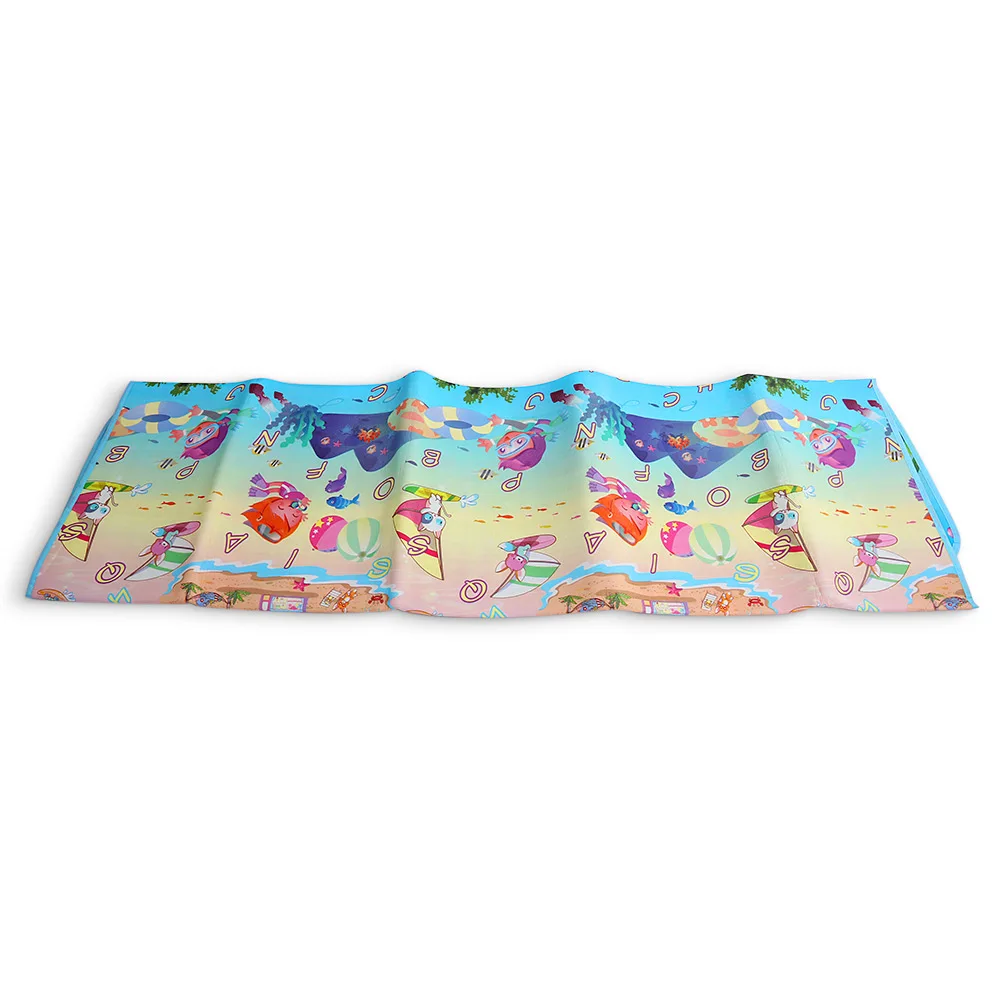 Maboshi 200x180 см игровой ползающий коврик для малышей двухсторонний мягкий пенопласт