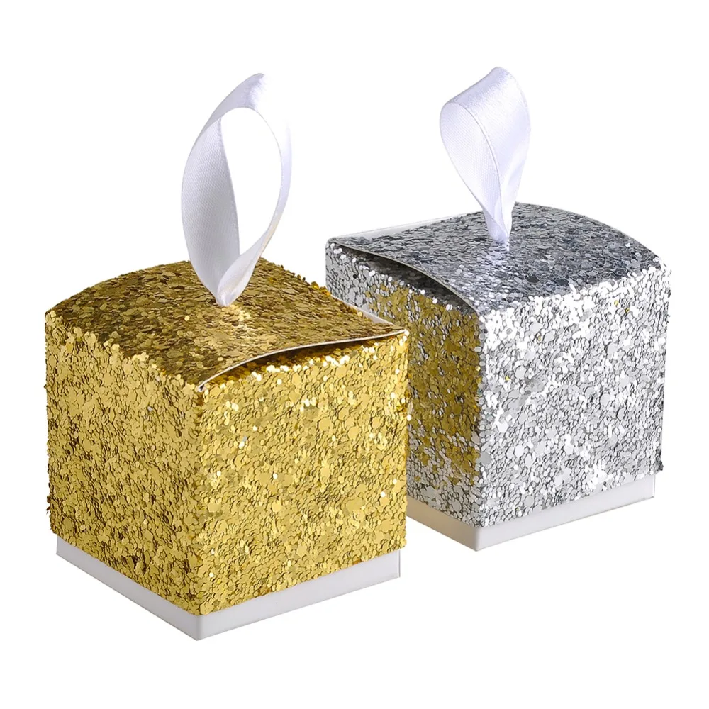 12 шт./компл./набор подарочные коробки для конфет свадебные коробка с атласная