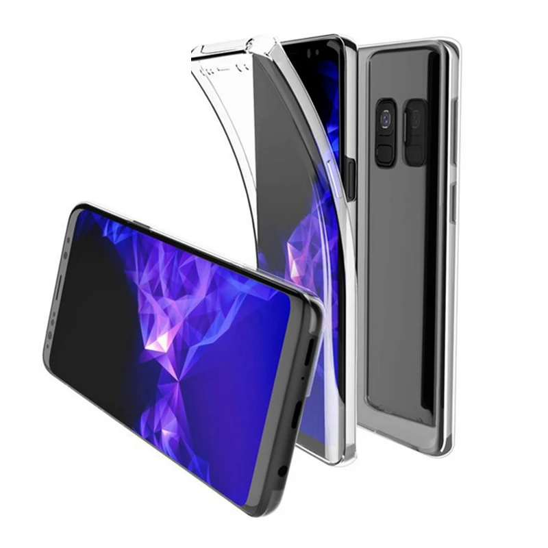 Case for Samsung Galaxy S9 S9Plus Silicone TPU Transparent Clear Cover Full Protective |