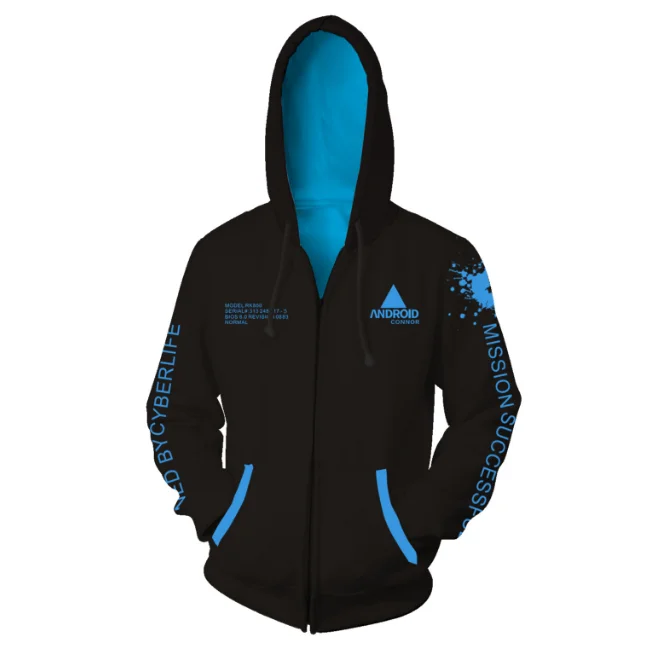 Новая игра Детройт: стать человеком Коннор Кара толстовка косплей пальто на