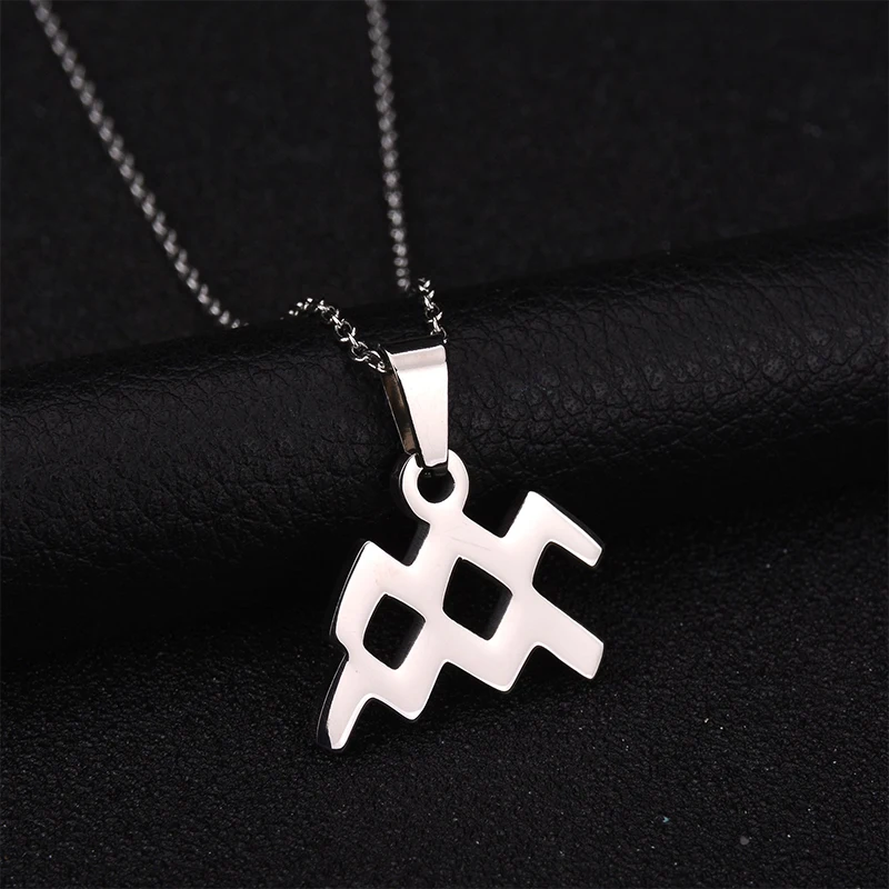 Цепочка с подвеской в виде знака зодиака 3 цвета|zodiac sign|name pendant necklacependant necklace |