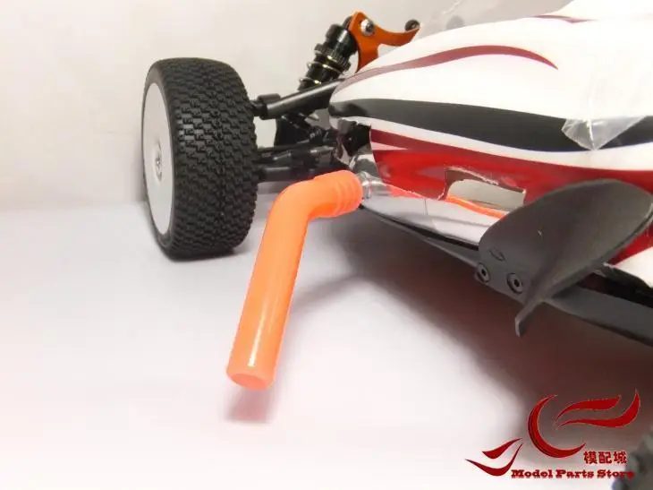 Расширение силиконовая трубка для HSP Traxxas HPI 1/10 1/8 Весы модели нитро RC части автомобиля выхлопной трубы высокой температуры отложным воротником off
