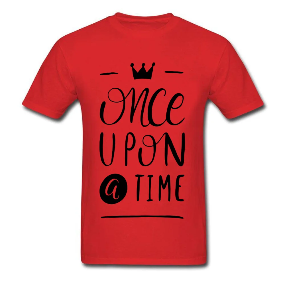 Мужская футболка Once Upon a Time Забавные топы с доминантом футболки из чистого хлопка