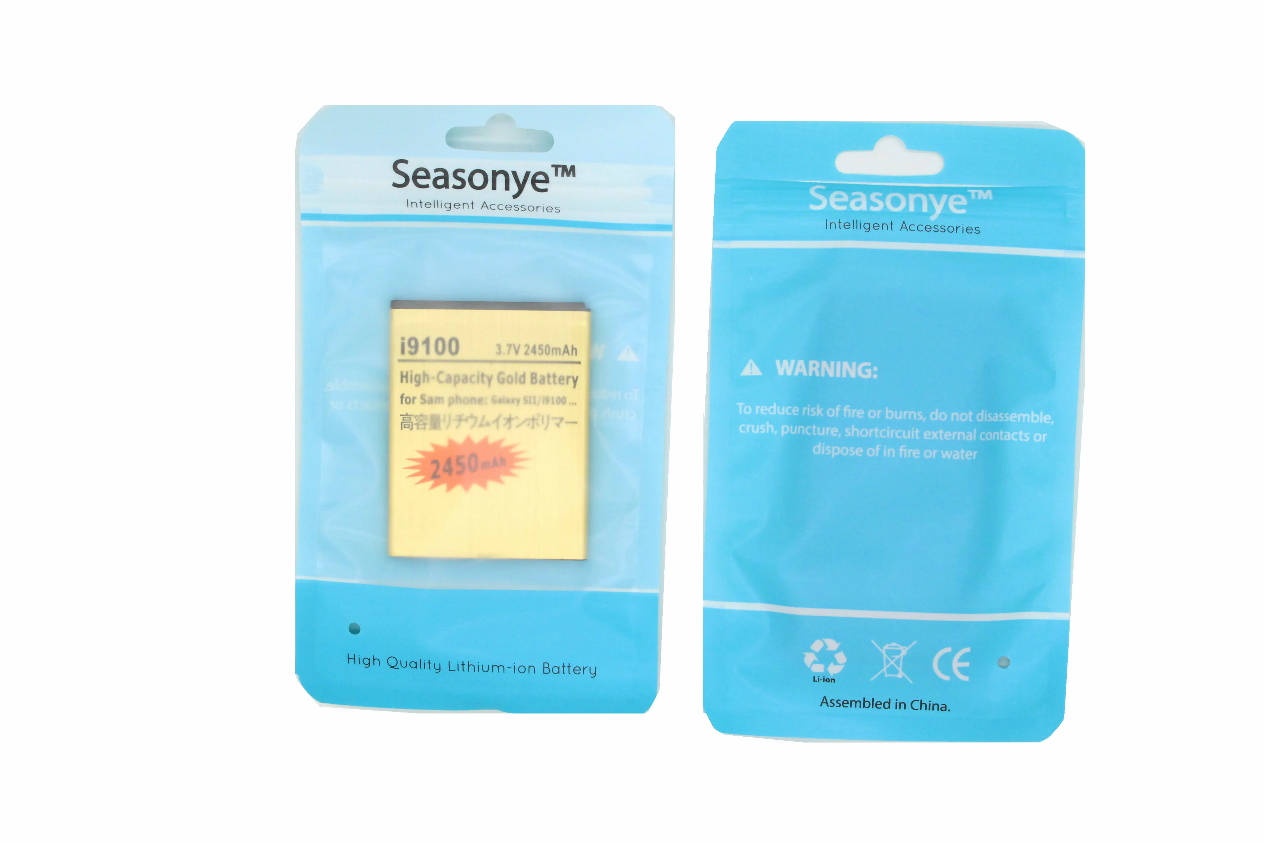 Seasonye 3x2450 мАч EB F1A2GBU / EBF1A2GBU Золотой сменный аккумулятор + зарядное устройство для