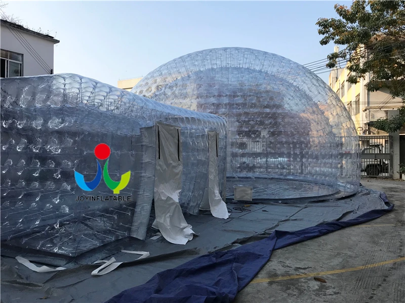 Диаметр 10 м Большая Надувная прозрачная палатка Igloo для вечерние НКИ мероприятия