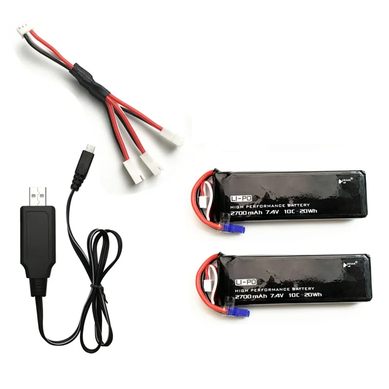 Фиолетовый Для Hubson H501C H501S X4 7,4 v 2700mAh 10C 20WH 7,4 V lipo аккумулятор и зарядное устройство для радиоуправляемого квадрокоптера дрона части 2s батарея - Цвет: Фиолетовый