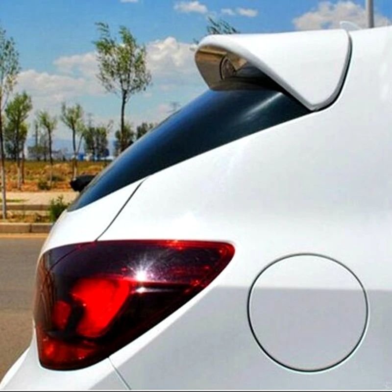 Для Защитные чехлы для сидений, сшитые специально для Opel Astra J 2009 2010 2011 2012 2013 Высокое качество ABS Пластик грунтовка Цвет автомобильное украшение в виде хвостового крыла задний спойлер