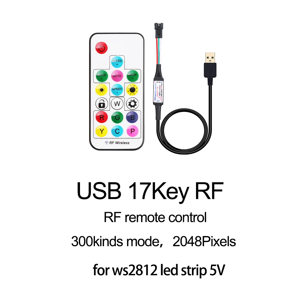 DC5 24V мини пикселей контроллер Bluetooth App управление SP110E/мини 3key/RF пульт