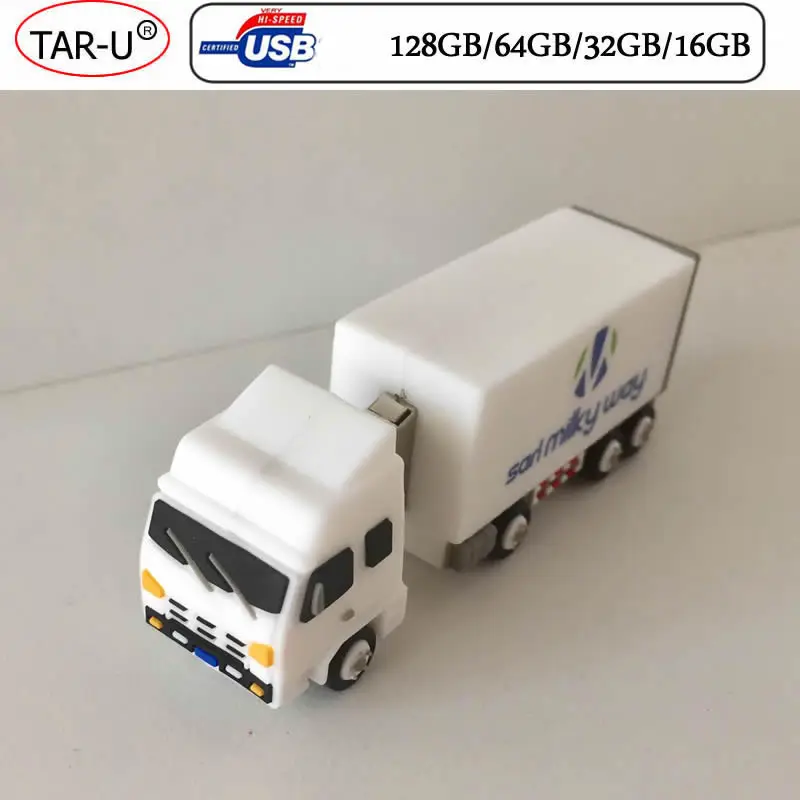 Новая модель мягкая ПВХ грузовик usb флэш-накопитель 16 ГБ 32 ГБ 64 Гб карта памяти с печатью логотипа флэш-накопитель