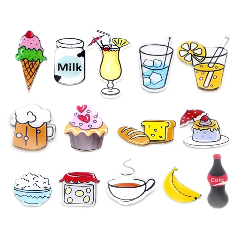 1 шт. мультфильм магнит на холодильник торт пить кофе магнитная наклейка Kawaii home