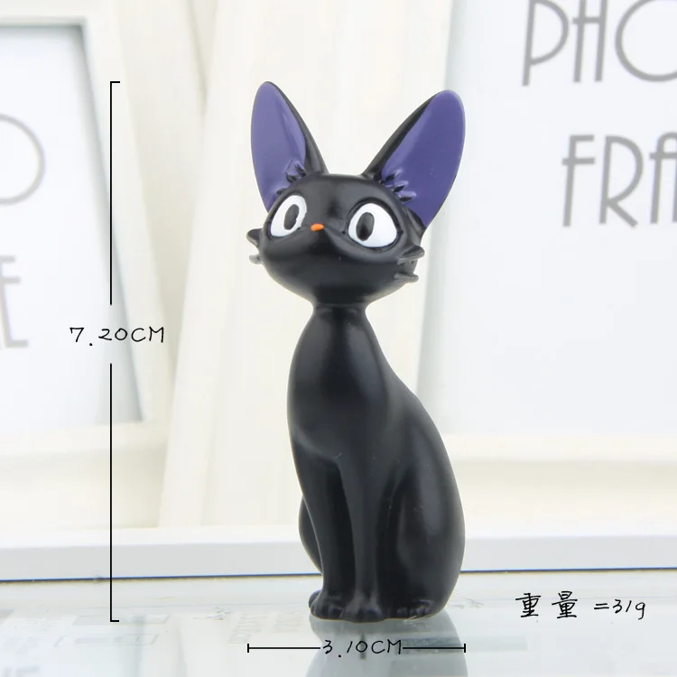Черная кошка jiji и Белый Кот Кики Услуги DIY куклы animiation фигурку Дети Игрушечные