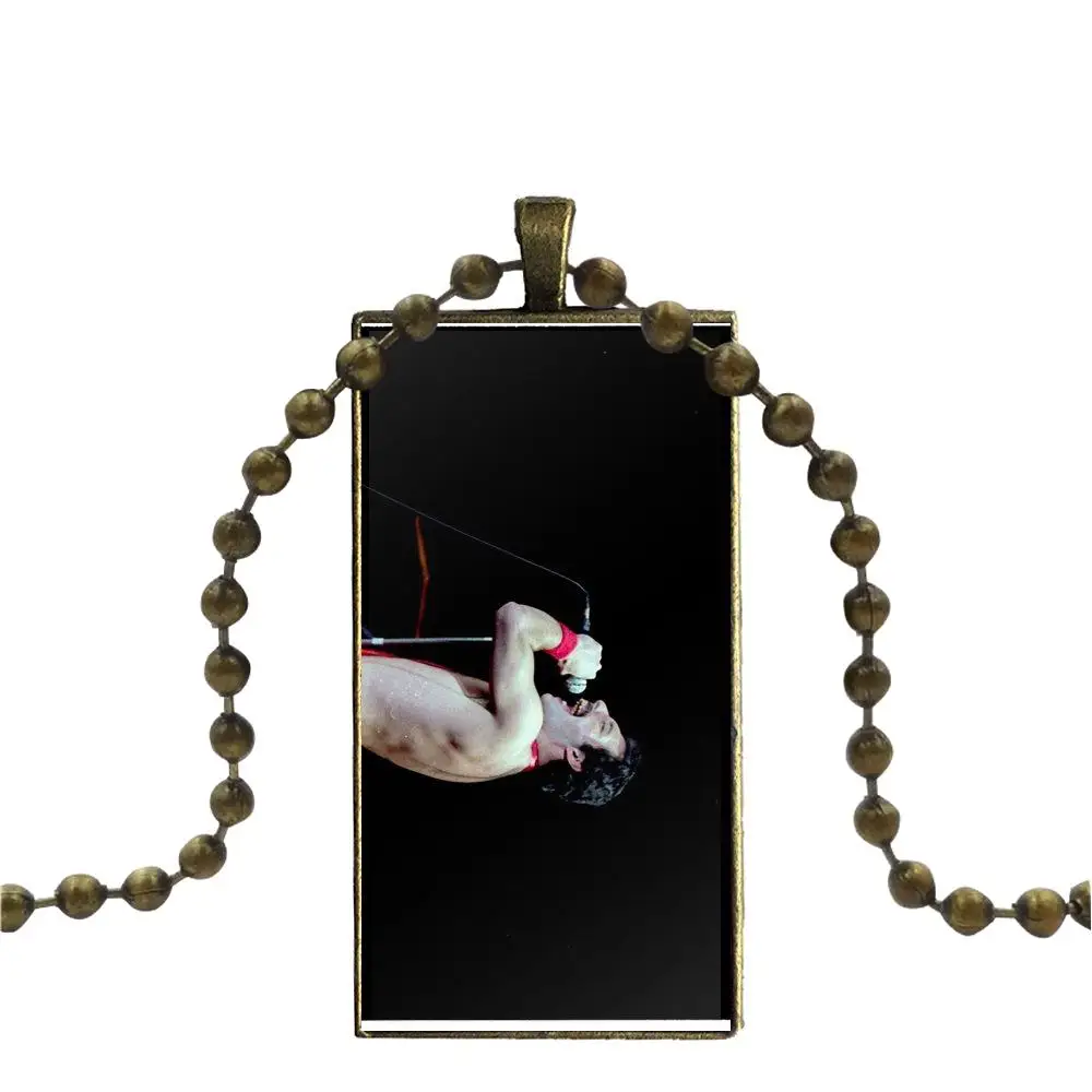 EJ glaze для женщин мужчин Фредди Меркурий история звука на ожерелье модная Длинная