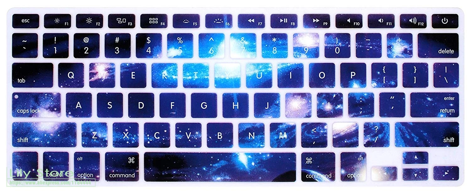 Для Macbook Pro 13 15 с или W/Out Retina силиконовый чехол для Air 3 Swirl Starry Sky клавиатуры |