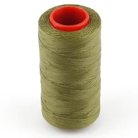 army green 250 meter 1mm flat waxed wax thread cord sewing craft for diy leather hand stitching 16