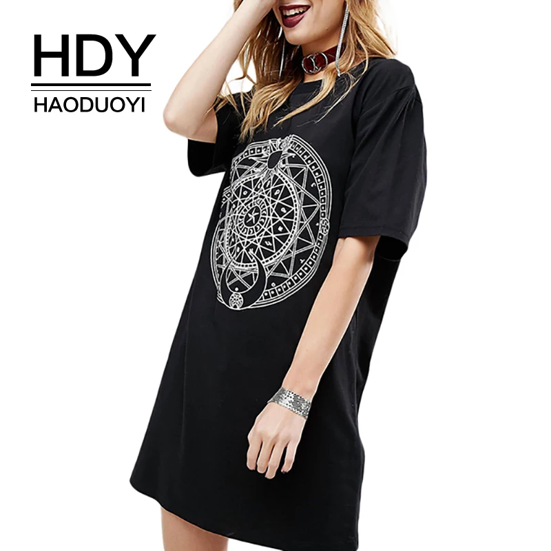 HDY Haoduoyi 2020 летнее Новое модное женское однотонное черное платье повседневное