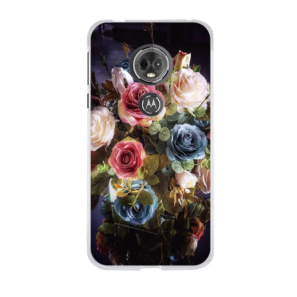Чехол для Motorola Moto E5 E (5-е поколение)/G6 Play мягкий силиконовый чехол MOTO из ТПУ задняя