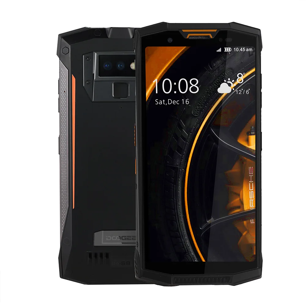 Мобильный телефон DOOGEE S80 IP68/IP69K с беспроводной зарядкой NFC 10080mAh 12V2A 5,99 FHD Helio P23 Octa Core 6GB 64GB 16,0 M - Цвет: Orange