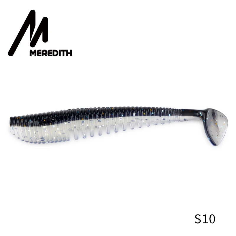 S10 MEREDITH Awaruna, рыболовные приманки, 8 см, 9,5 см, 13 см, искусственные приманки, воблеры, мягкие приманки, Shad, карп, силиконовые рыболовные мягкие приманки, снасти - Цвет: S10