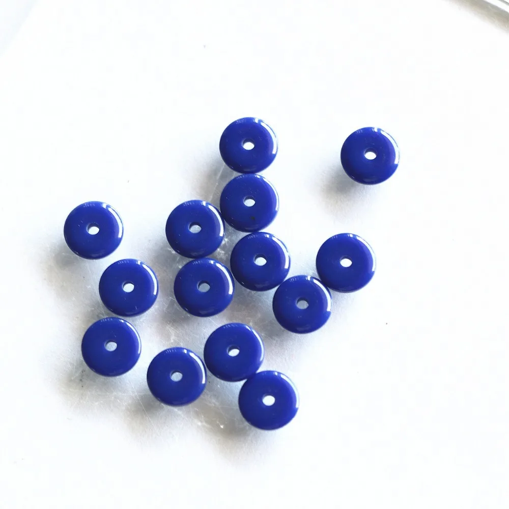 Темно-синий каучуковый пчелиный воск хит продаж Модные амулеты Новые Diy 6X2mm 8X2mm