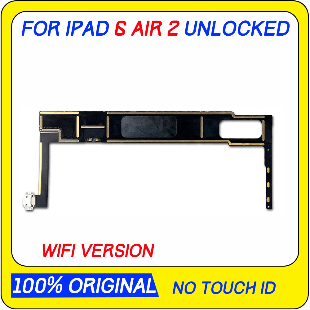 Оригинальные разблокированные для Ipad 6 логические платы wifi-3g/wifi версия для Ipad Air 2 материнская плата с системой IOS A1566 A1567