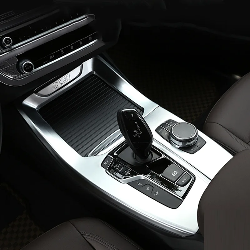 Для BMW X3 X4 G01 G02 2018 2019 год автомобильный ABS центральной консоли Шестерни отделка для