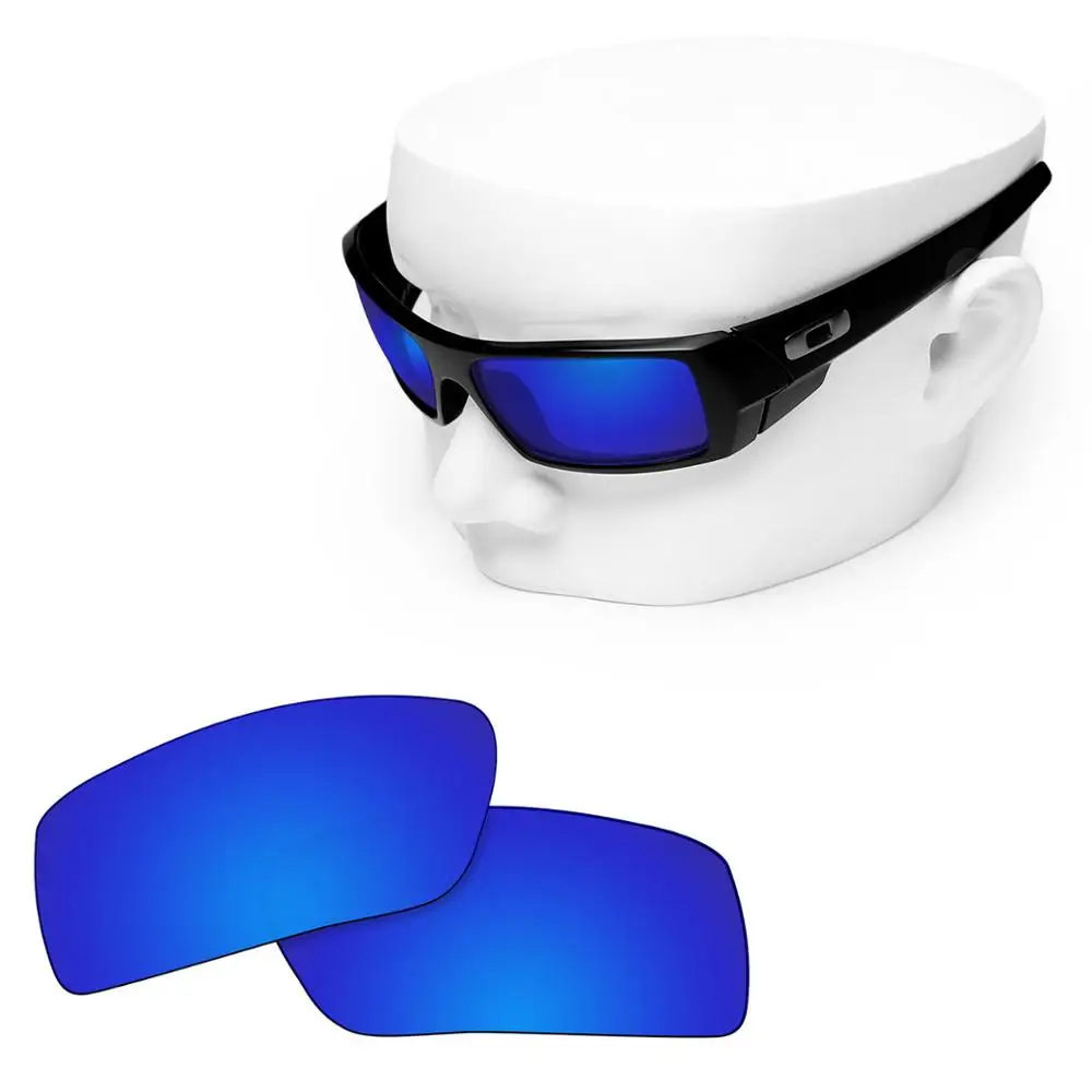 

OOWLIT Polarized Replacement Lenses of Deep Blue Mirror for-Oakley Gascan Sunglasses