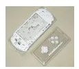 Белый Полный корпус оболочки чехол для psp 3000 psp 3000 игровой консоли оболочки Ремонт частей - Цвет: Белый