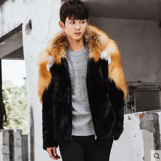 Мужское пальто из искусственного меха Clobee теплая зимняя трикотажная куртка с