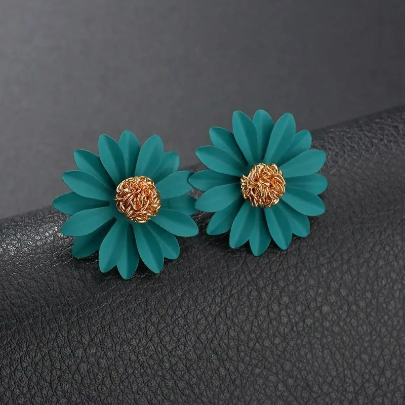 Милые висячие серьги в Корейском стиле с цветами для женщин новинка модные