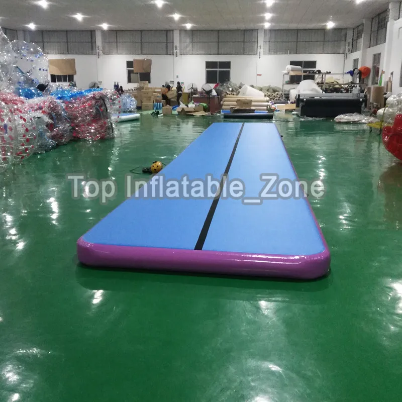 Promotion ! Inflatable Airtrack With Electronic Pump 6m 7m 8m *1m Gym Mat Tumble Track Bouncing Big Size Air Floor Mattress |