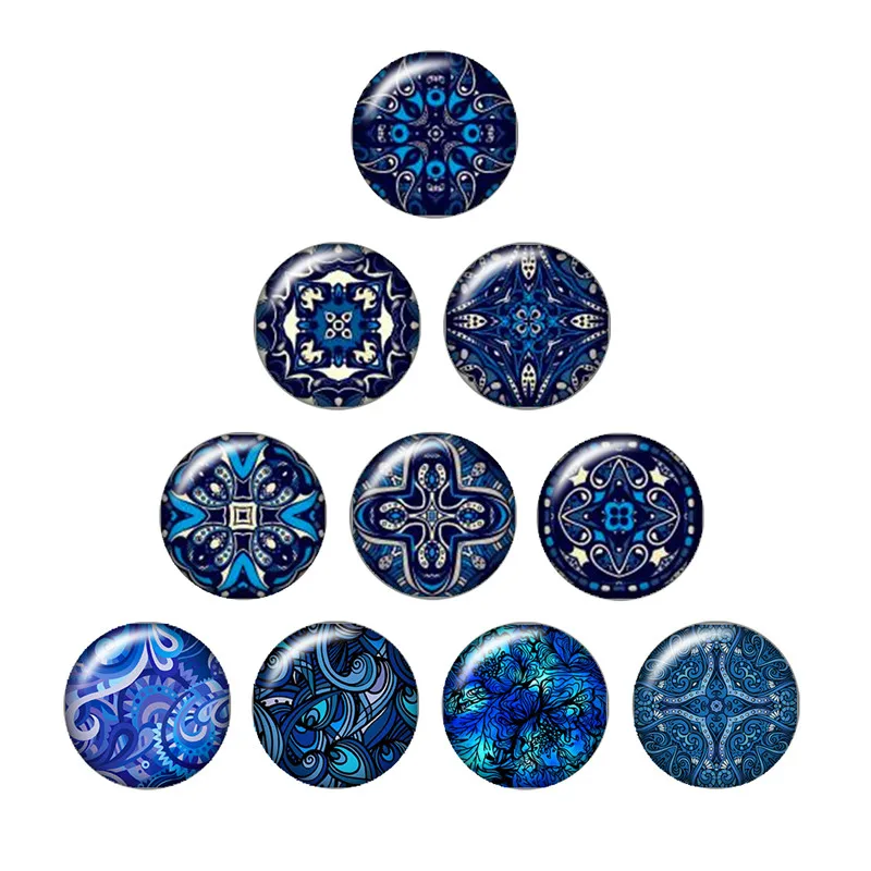 10 шт. круглые стеклянные кабошоны с рисунком 12/16/18/25 мм|photo glass cabochons|glass cabochonpattern