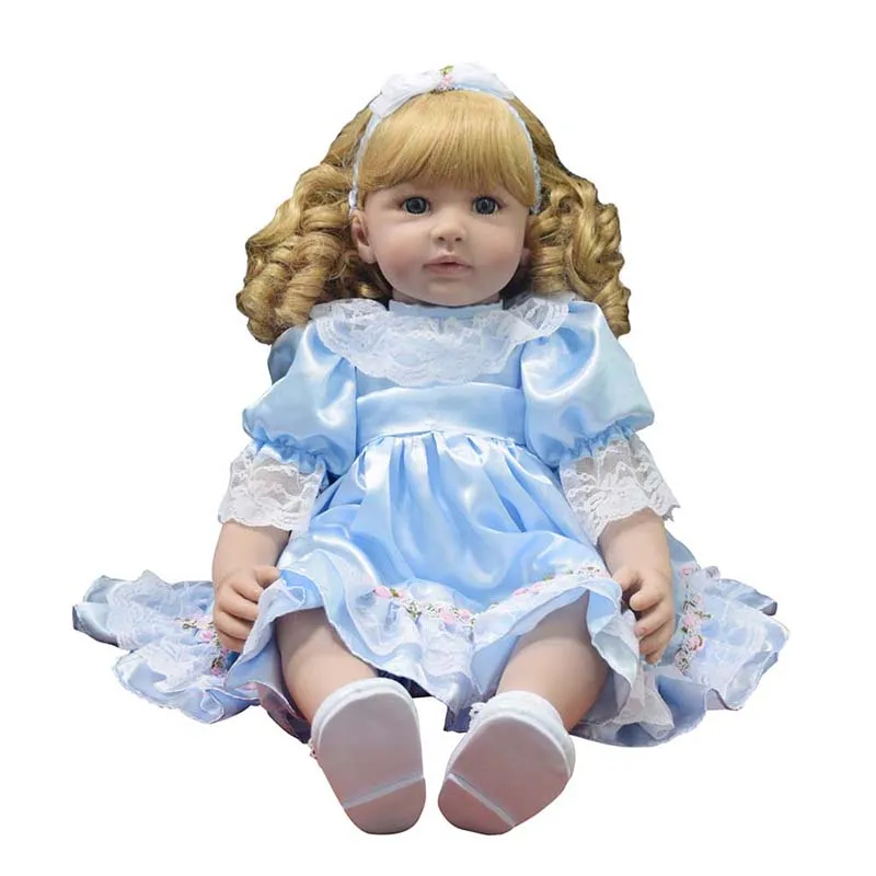 22 &quotРеалистичная живая кукла для девочек мягкаий винил блондинка в красивейшем