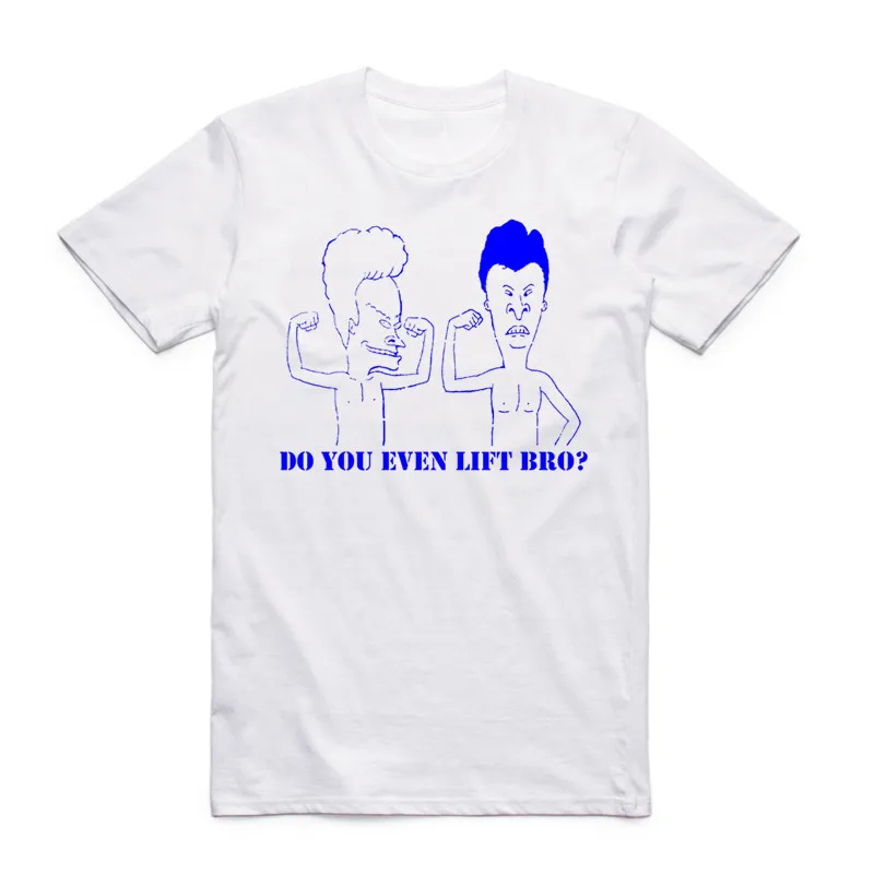 Мужская и женская модная футболка с коротким рукавом круглым вырезом Beavis &amp Butthead