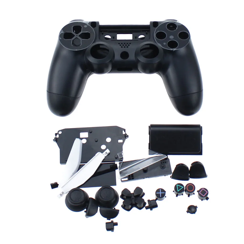 H Для sony Playstation 4 PS4 старая версия Геймпад контроллер Прозрачная Передняя Задняя крышка корпуса чехол - Цвет: H