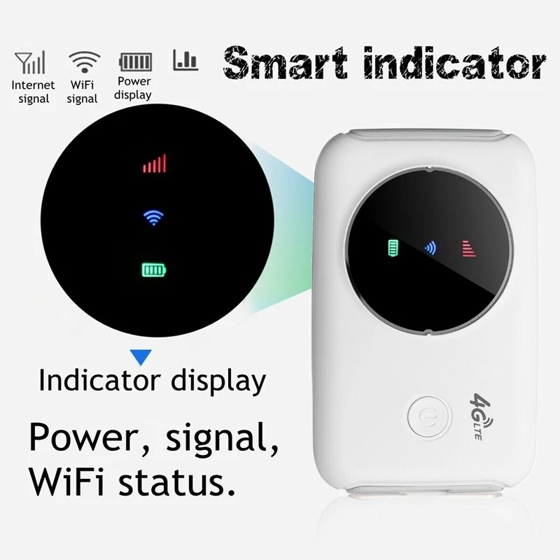 Портативный 4G Роутер беспроводной lte-роутер Мобильный Wi-Fi модем sim-карта слот |