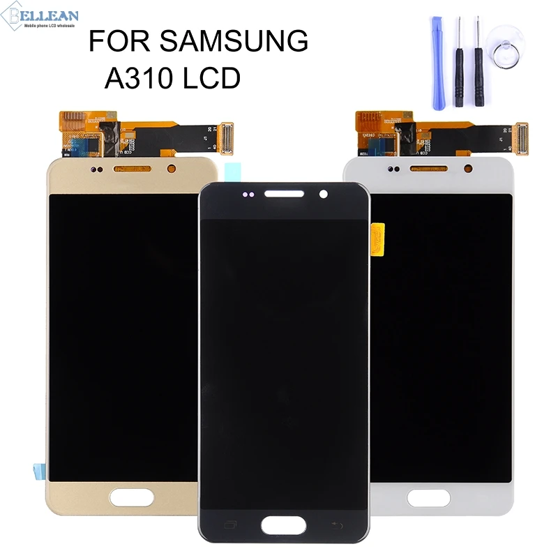 OLED для samsung Galaxy A310 A310F SM-A310F A3 2016 ЖК-дисплей Дисплей с Сенсорный экран планшета